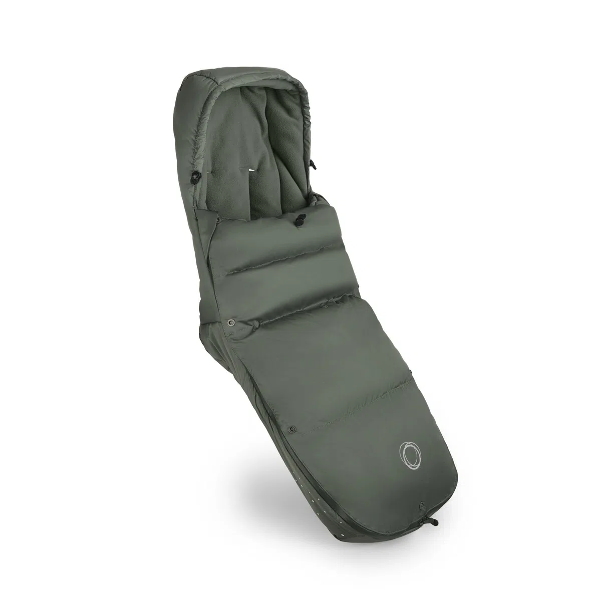 Bugaboo Thermolite Performance Sacco a Pelo da Passeggino o Carrozzina | Inserto Rimovibile, Protezione Scarpe, Cerniere Impermeabili, Imbottitura Calda - Forest Green