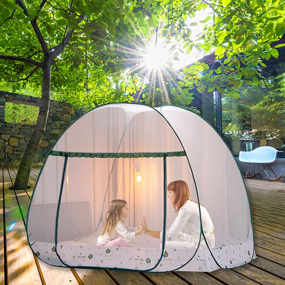 Tenda Zanzariera, Baldacchino, Rete A Baldacchino, Zanzariera Pop Up per Letto, 180 200 150 cm Grande Tenda Portatile da Viaggio Porta Singola Cerniera Letto Net, Zanzariera Pieghevole per Camera da