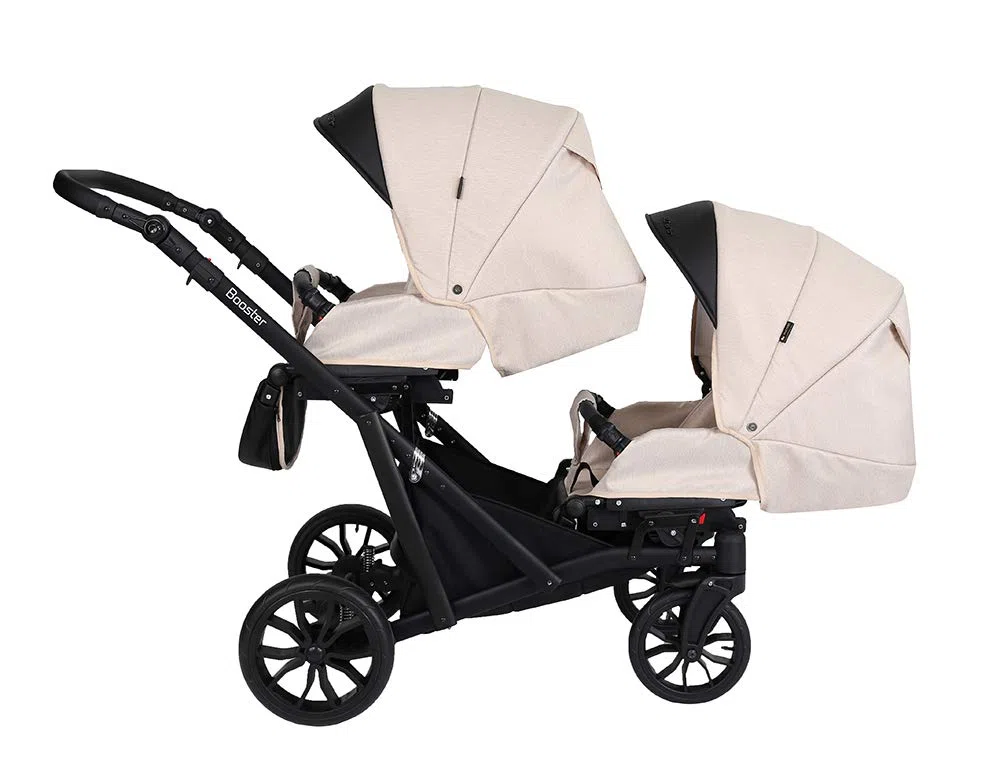 Un passeggino gemellare 3 in 1 et 2 in 1 navicella carrozzina seggiolino auto KUNERT Booster 3in1 et 2in1 passeggini (crem, 3in1 Cosmo)