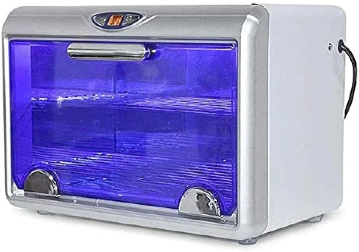 Sterilizzatore UV Box Piccolo Sterilizzatore UV Dispositivo di Disinfezione A Luce Ultravioletta Armadio Disinfettante da Tavolo Professionale per Spa di Bellezza